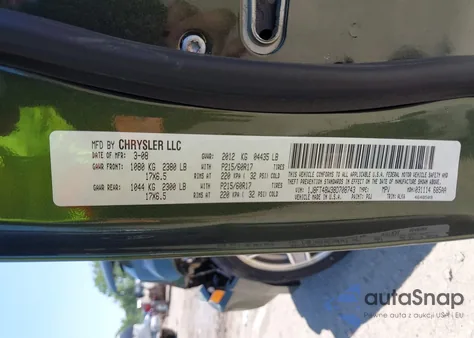 2008 Jeep Patriot Limited из США, поврежденный, VIN 1J8FT48W38B708743